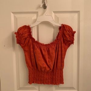 Forever 21 Smocked Crop Top